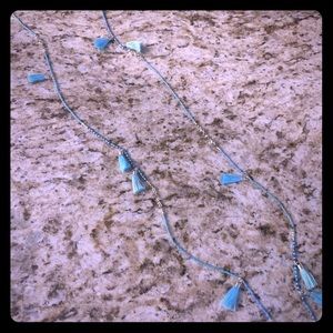 Turquoise tassel necklace